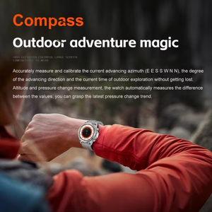 Montre connectée sport fitness IP67 avec lampe torche LED, appels sans fil, suivi du sommeil et <span class=keywords><strong>de</strong></span> l'oxygène sanguin - Product Image 1