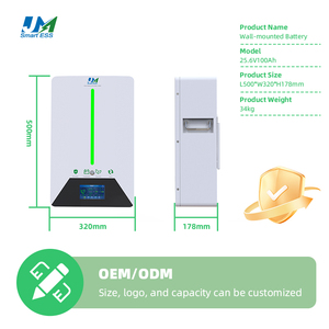 JM Factory Wholesale Price <b>24V</b> 100Ah Lithium <b>Battery</b> Pack 2.56kW Wall-Mounted Solar Energy Storage <b>Battery</b> 8000-Cycle - Product Image 4
