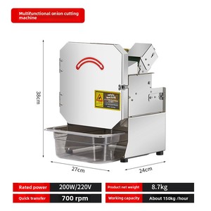 Coupe-légumes électrique multifonctionnel automatique pour la maison, idéal pour couper les carottes, les oignons et les pommes <span class=keywords><strong>de</strong></span> terre - Product Image 3
