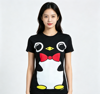 T-shirt pour femme à manches courtes personnalisé avec impression sérigraphique, 100% coton premium, impression personnalisée avec votre logo ou votre design