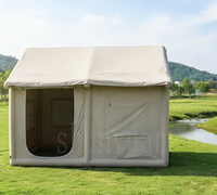Tente de camping gonflable portable en PVC pour quatre saisons, grande tente pneumatique, maison de tente gonflable personnalisée pour événements en plein air