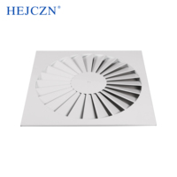 Diffuseur de tourbillon d'évent réglable de plafond carré de conception moderne pour le bureau de climatisation