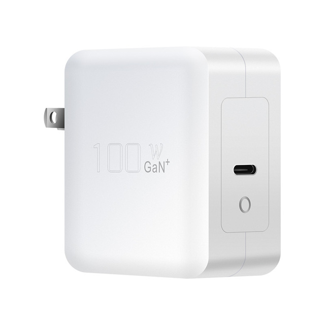 High-Tech Quick Charge US 20V 5A 100W QC 4.0 PPS USB C Type C Single Port Laptop PD100W Gan Charger