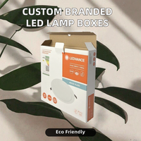 Boîte d'emballage en carton ondulé personnalisée avec logo, éclairage LED, gaufrage rigide pour l'électronique grand public