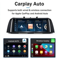 Untuk Seri MW 5 F10 Layar Sentuh 10.25" GPS Terintegrasi Navigasi Android Auto CarPlay Radio FM Kamera Mundur-Portabel