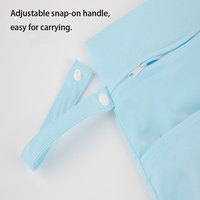 Sac à double poche réutilisable en PUL imperméable de haute qualité 30*40cm pour les voyages, sorties, séparation des articles humides et secs pour le rangement