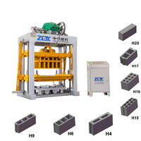 Machine à fabriquer des briques semi-automatique QTJ4-40 avec PLC et moteur, machine à blocs creux en béton, facile à utiliser, idéale pour les petites entreprises