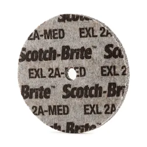 3M EXL scotch brite wheel 2A med and oil pipe thread deburring and finishing wheel Pro unitized abrasive wheel