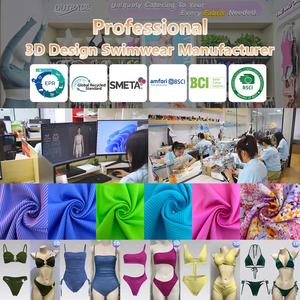 Traje de Baño Bikini Triangular Personalizado de 2 Piezas, Secado Rápido, Sujetador Push-Up, Braguita de Tanga, Escote de Un Hombro - Product Image 6