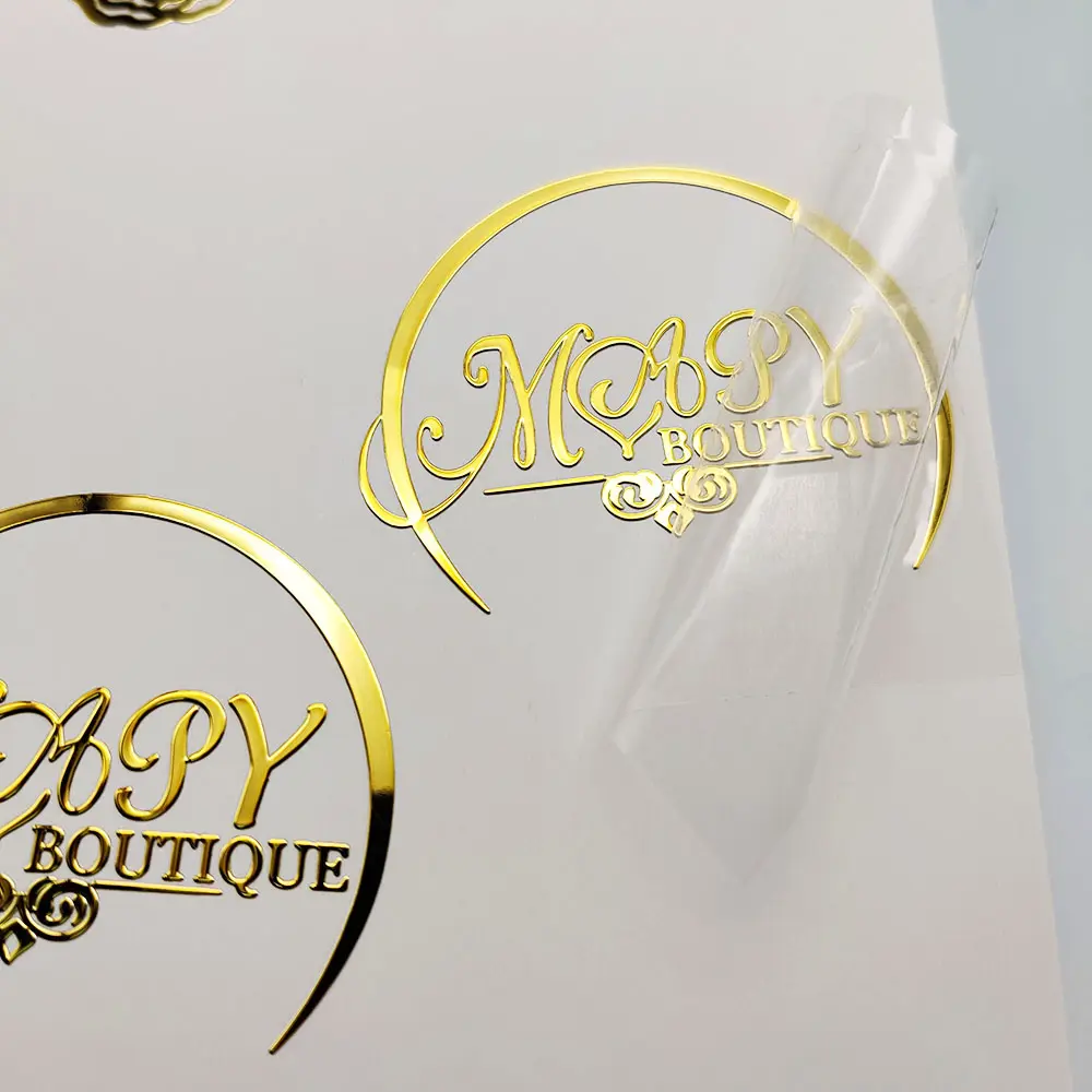 2022 custom gold design electroforming metal LOGO nickel sticker for laptop notebook display mobile telephone fridge TV