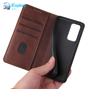 Iexplore เคสฝาพับมีแม่เหล็กแข็งแรงเคสหนังแท้สำหรับซัมซุง S25ช่องเสียบการ์ดเคสโทรศัพท์ TPU แบบกระเป๋าสตางค์สำหรับ Huawei <span class=keywords><strong>P60</strong></span> <span class=keywords><strong>Pro</strong></span> - Product Image 6
