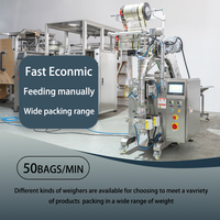 Machine d'emballage semi-automatique verticale pour sachets de fruits secs, légumes séchés, aliments fragiles, biscuits, chips et snacks