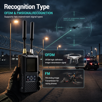 Détecteur de signal de drone portable ultra large bande 0-8 GHz, résistant à l'eau IP54, autonomie de la batterie de plus de 7 heures, protection contre les températures extrêmes