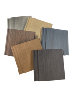 Panneau mural extérieur en WPC co-extrudé, imitation bois, moderne, imperméable, anti-moisissure, résistant à l'humidité, solution complète pour les projets de villas