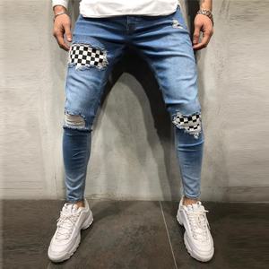 بنطلون جينز رجالي بمقاسات كبيرة بفتحات تهوية, بنطلون جينز رجالي بفتحات تهوية بتصميم مخصص حسب الطلب - Product Image 2