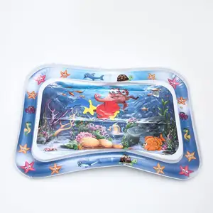 High Quality Wholesale 0 To 24 Months En71 Educational Toy Tummy Time Plastic Pvc Inflatable Baby Water Play Mat For Baby