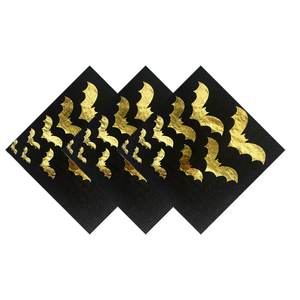 Serviettes d'Halloween personnalisées de haute qualité Grandes serviettes en <span class=keywords><strong>papier</strong></span> gaufré de <span class=keywords><strong>couleur</strong></span> <span class=keywords><strong>or</strong></span> jetables Serviettes imprimées pliantes - Product Image 3