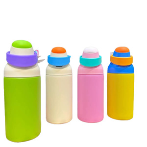 Colorful 550ml 304 Stainless Steel Thermos Cup Double Wall Vacuum Insulated Water <b>Bottle</b> for School Sports and Gifts - Product Image 1