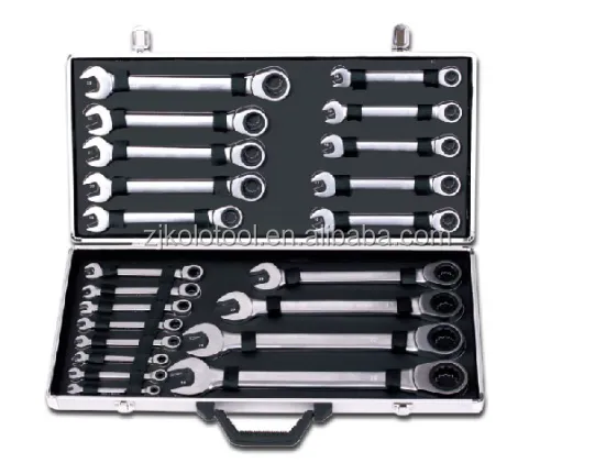 22 pcs קראפט טק spanner להגדיר ברגים Ratchet גמיש