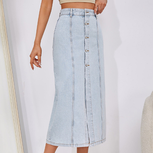 <span class=keywords><strong>Jupe</strong></span> <span class=keywords><strong>en</strong></span> <span class=keywords><strong>jean</strong></span> longue droite irrégulière fendue sur le côté délavé <span class=keywords><strong>jupe</strong></span> <span class=keywords><strong>en</strong></span> <span class=keywords><strong>jean</strong></span> de couleur unie <span class=keywords><strong>en</strong></span> gros <span class=keywords><strong>jupe</strong></span> <span class=keywords><strong>en</strong></span> <span class=keywords><strong>jean</strong></span> pour <span class=keywords><strong>femme</strong></span> - Product Image 4