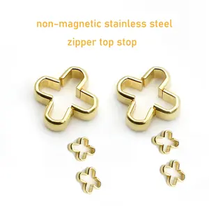 2023 Tops Stopper Metal Teeth Zipper Plated Slider