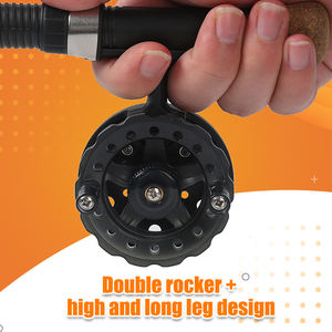 Moulinet de pêche sur glace ultraléger pour eau douce, moulinet de pêche à la <span class=keywords><strong>mouche</strong></span> pour rivière, en acier inoxydable, roue à main droite - Product Image 4