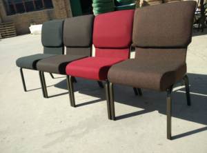 Chaises d'église adultes américaines bourgogne supports de gang chaise d'église en métal bon marché avec sièges d'église de Logo en vente - Product Image 6