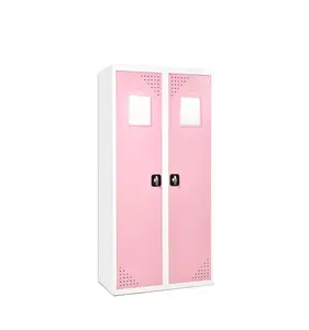 cozy home bedroom furniture iron cupboard with swing door