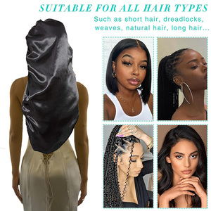 Damen Turban Double Layer Wende haube Schlafmütze mit Krawatten band Großhandel Haartrockner Schlafmützen für Frauen - Product Image 4