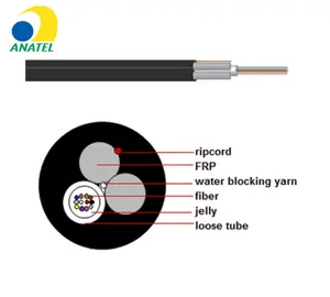 Ngoài trời 4 6 12 lõi đơn chế độ sợi quang cáp được thực hiện bởi máy thổi