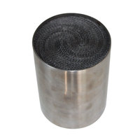 Filtre à particules diesel en nid d'abeille en métal en acier inoxydable OEM DPF avec revêtement Pt/Pd/Rh pour camions Euro 6
