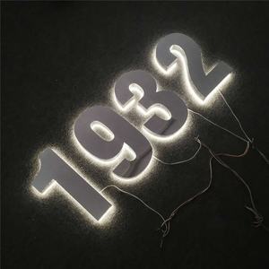 新着ミラーゴールドチャンネルレターサイン防水LED汚れアクリルバックライト付きサインビジネスサインロゴ屋外用 - Product Image 6