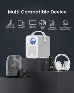 2024 Mới Nhất Tự Động Tập Trung Kín Android 11 Hệ Thống Truyền Hình 2 + 16G Kép Wifi 6 Máy Chiếu Có Bản địa 1080P Rạp Chiếu Phim Gia Đình 4K Video Chiếu - Product Image 2