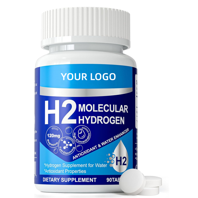 Private Label High Quality Factory Customized 90 Magnesium Molecular Hydrogen Tablets Antioxidant Immune Support Energy Health