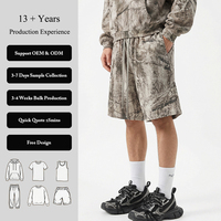Nouveau style short de survêtement isolé pour homme, coupe oversize, longueur genou, imprimé intégral par sublimation motif Real Tree, style urbain hip-hop personnalisé