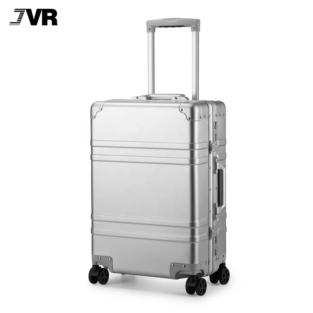 Dongguan Jvr Customized Fashion Airport Travel Design Rolling Best Carry On aluminum Suitcases In Luggage