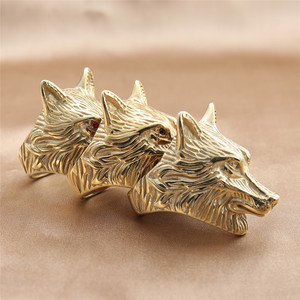 yunnique <b>Wolf</b> <b>Ring</b> Men's Stainless Steel Animal Design Punk Style Retro Fashion Jewelry Gift 24042 - Product Image 4