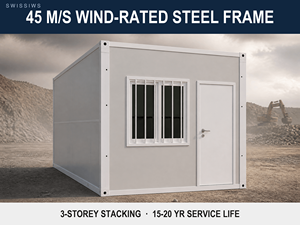 Contenedor Plegable Moderno de 20 pies, Resistente al Viento (45m/<span class=keywords><strong>s</strong></span>), para Campamentos Mineros, Dormitorios de Trabajadores, Hospitales y Talleres, Diseño Plegable en X - Product Image 3