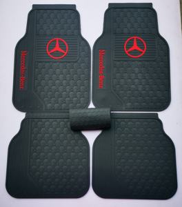 Ensemble de tapis de sol universels pour voiture, tapis de voiture en caoutchouc antidérapant résistant avec un design sportif de luxe - Product Image 4