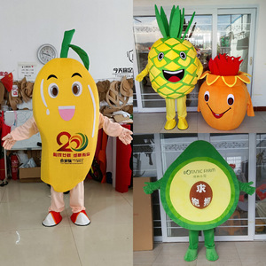 Costumes de personnages de dessins animés personnalisés fruits et légumes, accessoires de performance avec couvre-chefs mangue et ananas, pour spectacles de personnes portant des effets de <span class=keywords><strong>feu</strong></span> - Product Image 5
