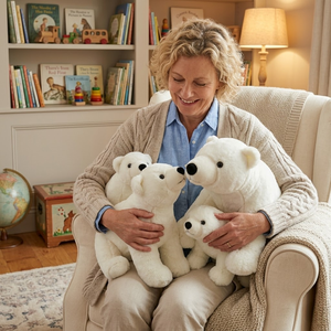 Aika Orsetto Polare di Peluche di Tendenza, Collezione Premium Zoo, Regalo per Asilo Nido, Decorazione per Cameretta, Vendita all'Ingrosso - Product Image 4