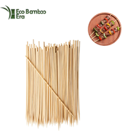 Brochettes de bambou naturel poli jetables, résistantes à la chaleur, pour barbecue, grillades et cuisson en extérieur – Vente en gros