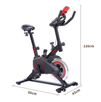 Vélo d'exercice d'intérieur, cadre en acier, équipement de fitness, écran LCD pour vélo de spinning, capacité de charge maximale de 100 kg