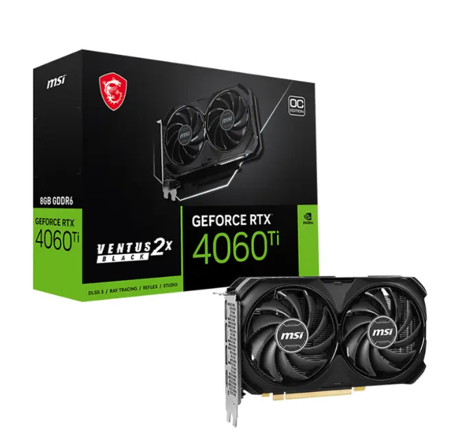 M-SI RTX 4060Ti 8GB כרטיס מסך למשחקי מחשב GDDR6X GPU RTX 4060 Ti VENTUS 2X