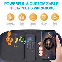 Plate-forme de fitness vibrante électrique pour tout le corps, machine d'exercice avec plaque de vibration verticale, vente en gros