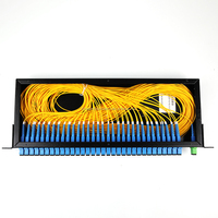 Panel de Conexiones Mini PLC Hongsheng, SC/LC/FC/ST UPC/APC, 24 Núcleos, Chasis para Montaje en Rack, Bandeja de Fibra Óptica ODF