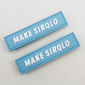 Tùy chỉnh cao su vá biểu tượng tùy chỉnh mềm PVC tag cao su may các bản vá lỗi Silicone nhãn với khâu rãnh Silicone tag - Product Image 3