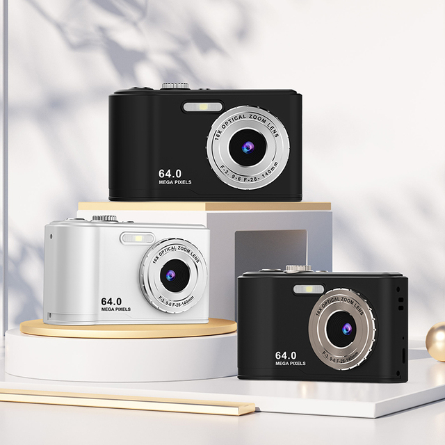 Anti-Shake 4K Digital Camera for Photography and Video Autofocus 48MP Compact Vlogging Camera 16X Zoom Flip Screen with Flash