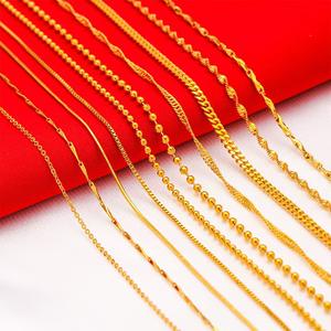 Collar de cadena torcida de serpiente chapada en oro de 24K para mujer, joyería de oro de Dubái con perla, latón, cobre, latón, patrón de forma única - Product Image 2