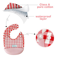 Bavoirs pour bébé en silicone sans BPA multifonctionnels détachables faciles à nettoyer Vente en gros